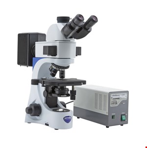 میکروسکوپ اپتیکا ایتالیا OPTIKA Mikroskop B-383FL, trino, FL-HBO, B G Filter, N-PLAN, IOS, 40x-1000x, EU