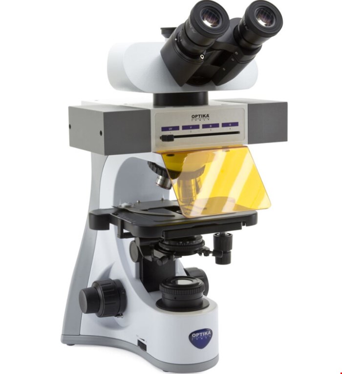 میکروسکوپ اپتیکا ایتالیا OPTIKA Mikroskop B-510LD4, LED fluorescense, trino, 1000x, Plan IOS, 4 empty filtersets slots