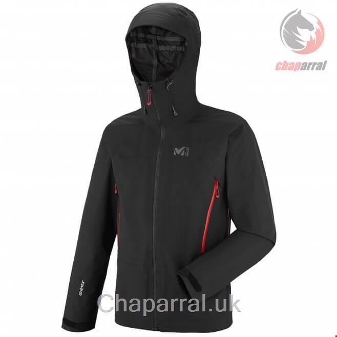کاپشن مردانه اسکی و کوهنوردی میلت فرانسه Millet Gore-Tex Jacke für Herren - schwarz KAMET LIGHT GTX JKT M